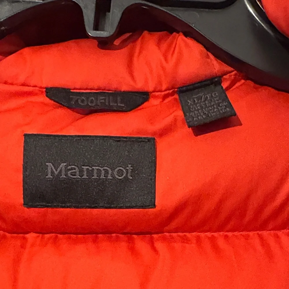 Marmot Two-Tone Red and Burgundy Puffer Jacket - Picture 2 of 3